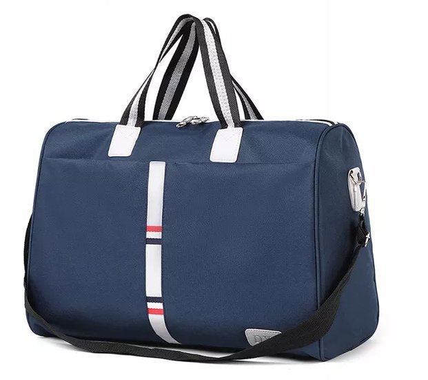 Duffel bag original blue gym bag travel bag weekend duffel bag with a shoulder strap