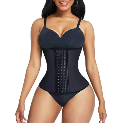 9 Steel Boned Latex Waist Trainer