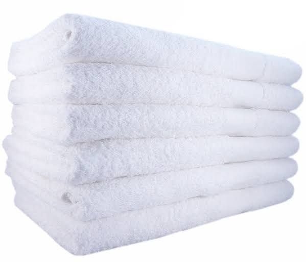 Camel Cotton Bath Towels WHITE