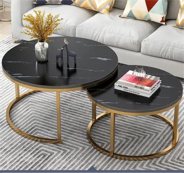 2 in 1 Nesting Nordic Luxury Coffee Table Set