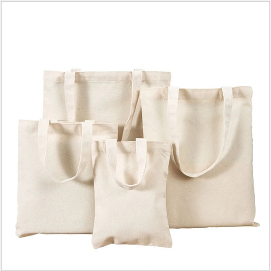 Canvas Bag Storage Bag Grocery Bag Eco-Friendly foldable Bag folding Pocket Tote Portable Shoulder Handbags Food Shopping bag