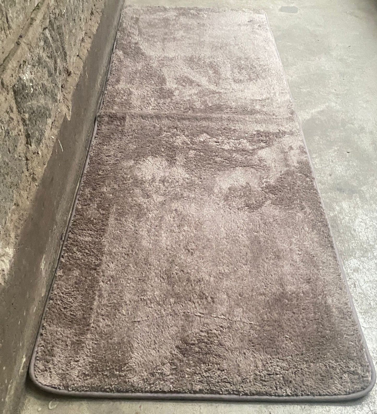 60cmx180cm Warm Super Soft Bedside Fluffy Mat - Dark Brown