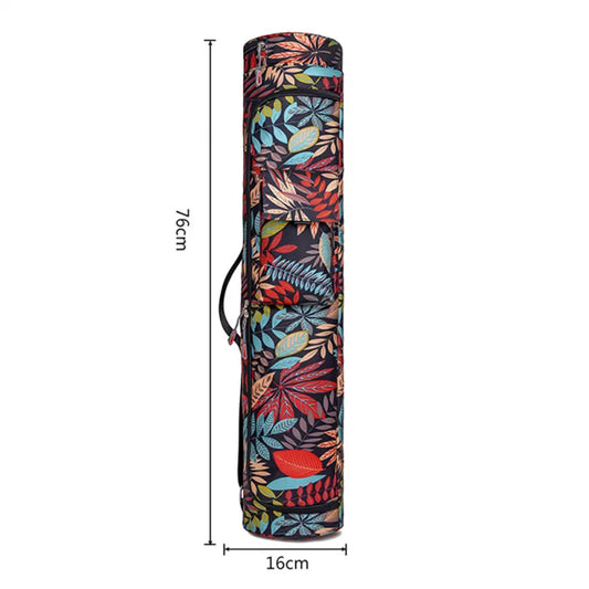 New Fitness Printed Yoga Bag Yoga Mat Bag Sports Mat Bag Pilates Mat Backpack Dance Fitness Mat Cover Sports Backpack