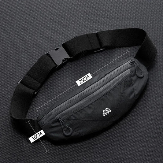 Gym Yoga Waist Belt Pack Running Double Zipper Pocket Waist Bag Waistband Sport Bag Mobile Phone Wasit Wallet Men Women Unisex