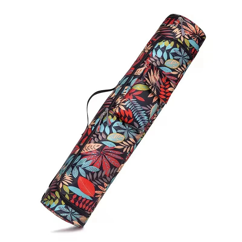 New Fitness Printed Yoga Bag Yoga Mat Bag Sports Mat Bag Pilates Mat Backpack Dance Fitness Mat Cover Sports Backpack