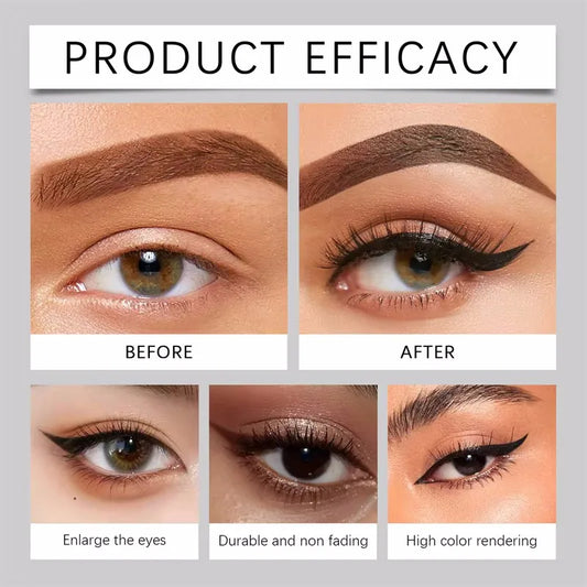 Waterproof Black Liquid Eyeliner Pen Ultra-Fine Anti Smudge Lasting Smooth Lying Silkworm Eyes Liner Pencils Eye Makeup Tools