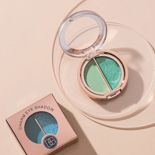 BEAUTY GLAZED 2 IN 1 Eye Shadow Palette Matte Glitter Eyeshadow Neon Nude Red Piow Pigments Shadow Professional Makeup Palette