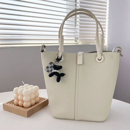 Hot Sale Beautiful 3D Balloon Dog Bag Charms Cute Cherry Purse Trinkets Pearl Phone Charm Keychain Pendant For Bags Accessories