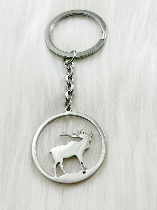 WOUWU New Mixed Christmas Keychain Cute Santa Claus Deer Pendant Keychain For Men Women New Year Party Gift
