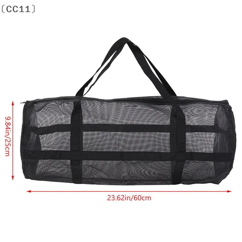 〔CC11〕Black Yoga Pad Carrier Bag Basketball Volleyball Bag Sports Fitness Storage Bag Mesh Pilates Bodybuilding Sports Bag