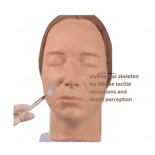 Realistic Silicone Injection Practice Face Training Model Female Makeup Mannequin for Facial Injections