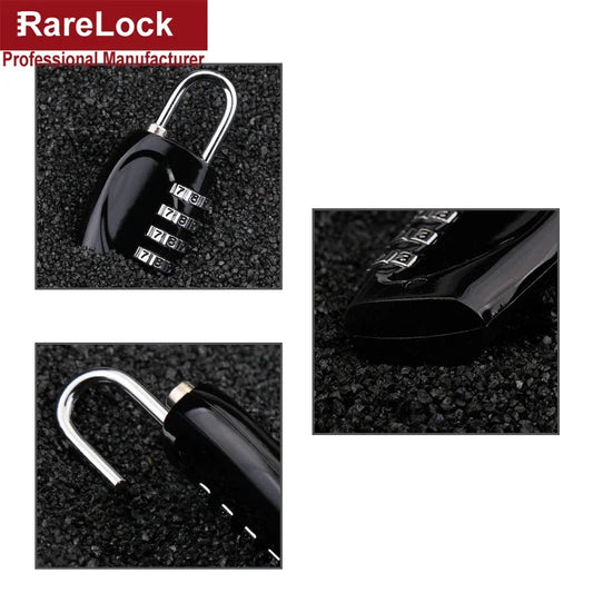 3 Code Password Lock Bags Partner Padlock for Gym Boxes Cabinet Handbag Backpack Rarelock MMS14 G
