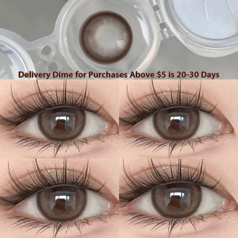 KSSEYE 1 Pair Natural Color Contact Lenses for Eyes with Myopia Diopter High Quality Eyes Color Lens Makeup Yearly Fast Shipping