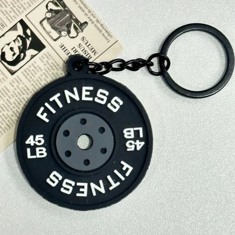 Creativity Weight Piece Barbell Keychain Gym Gifts for Gym Love Weight Piece Detachable Barbell Key Chain Charm Bag Pendant