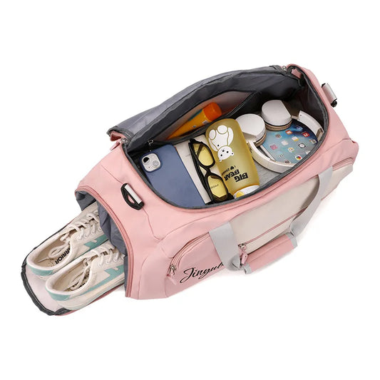 Large Capacity Outdoor Travel Luggage Bag Shoulder Handbag Gym Bags Men Women Waterproof Sports Fitness Training Backpacks