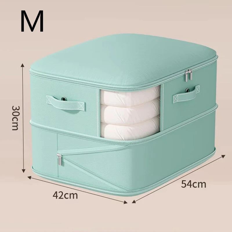 Self Compression Comforter Storage Bag Ultra Space Saving Compression Large Capacity Storage Bags for Bedding Duvet Down Jacket