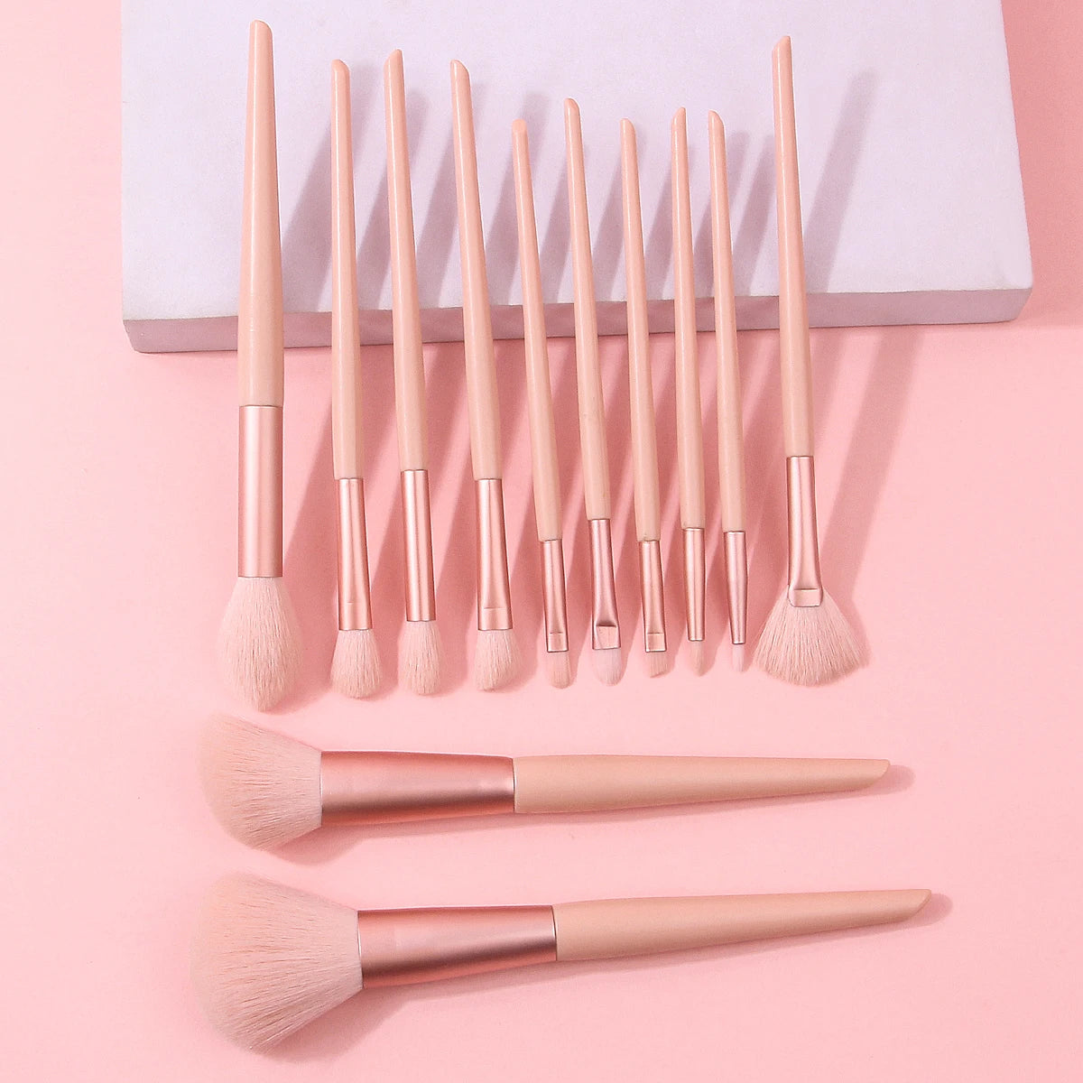New 13 Pcs/set In Barrels Makeup Brushes Set Powder Foundation Blush Contour Eyeshadow Brow Lashes Cosmetic Brushes Beauty Tools