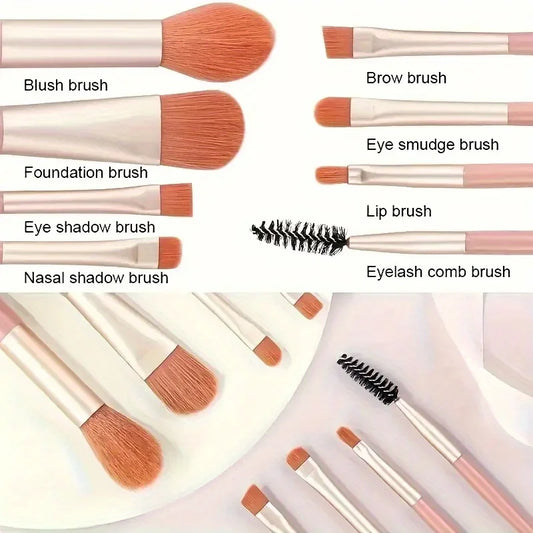 8-20Pcs Makeup Brush Set Portable Eyeshadow Foundation Blush Makeup Brush Kit Cosmetic Concealer Makeup Brushes Mini Beauty Tool