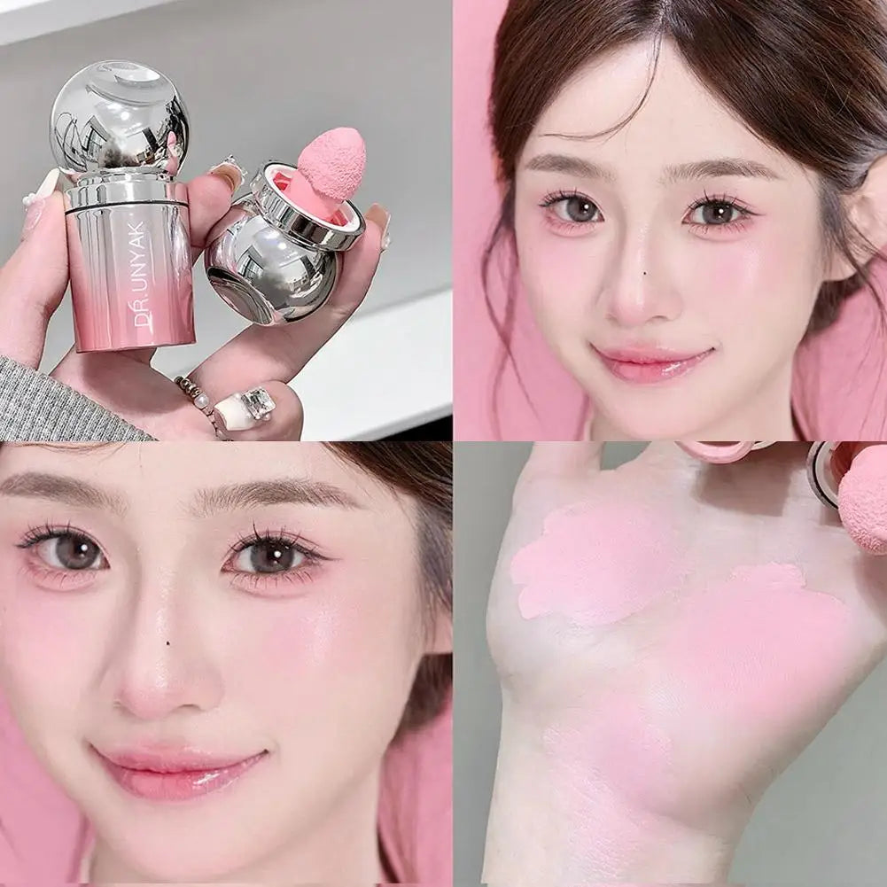 Liquid Blusher Peach Jelly Color Powder Natural Lasting Brighten facial Contour Blush Tint Makeup Cheek Face Blush Makeup