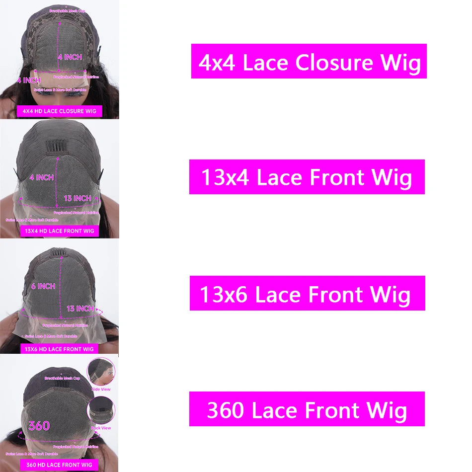 200% Chocolate Brown Deep Wave Human Hair Wig 30 38Inch Transparent Lace Frontal Wigs For Women 13x6 Lace Front Water Curly Wigs