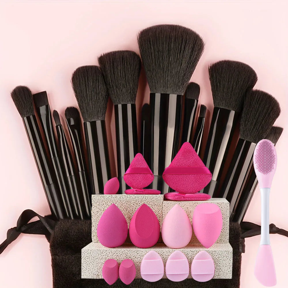 8/13/28Pcs Makeup Brushes Sets Professiona Cosmetic Foundation Powder Eyeshadow Kabuki Blending Make Up Brush Makeup Beauty Tool