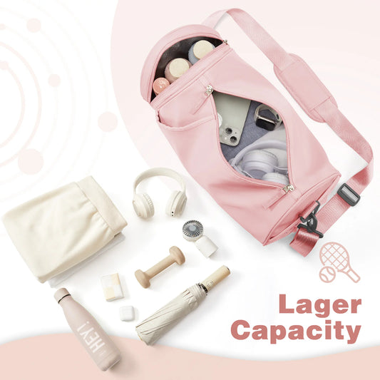 Women Men Gym Bag Sports Bag - Gym Bag with Wet Compartments for Travel, Sportsman Training Gym Bag,Travel Duffle Bag, Pool Bag