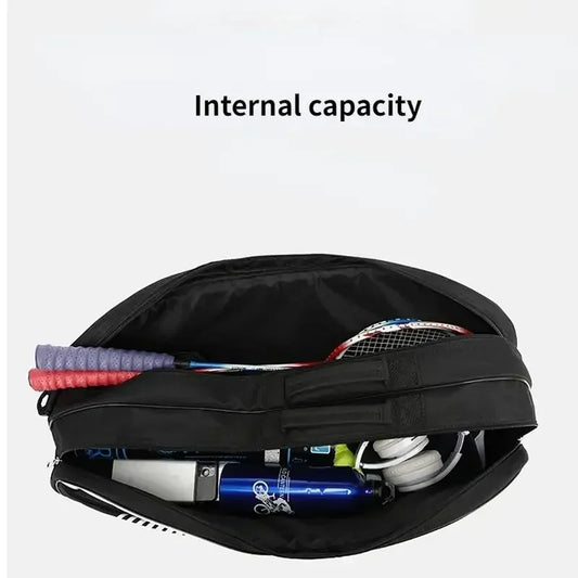 2024 New Badminton Bag Tennis Racket Bag Large Capacity Racket Bag With Separated Shoes Bag Sports Gymbag Squash Racquet Bag