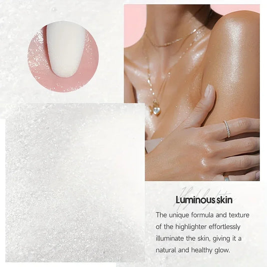 1PC Shimmer Fairy Powder White Purple Blue Loose Highlighter Face Body Glitter Wand Makeup Bronzer Illuminator Cosmetic