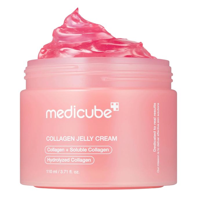 Medicube Collagen Jelly Cream With Niacinamide And Squalane. Moisturizes, Glows, Deeply Hydrates, Removes Wrinkles, Dark Spots, Fine Lines, Improve Skin Elasticity, Firms, Treats Acne, Scars & Evens