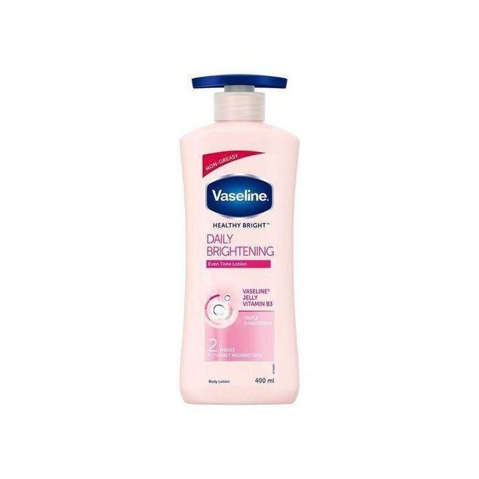 Vaseline Daily Brightening Even Tone Body Lotion For Glowing Skin, With Vitamin B3 & Triple Sunscreens-600ml