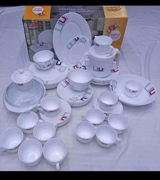 58 Pcs Ceramic Dinner Set