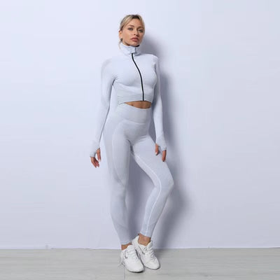 2 Piece Set Seamless gym  Yoga Fitness Tracksuit