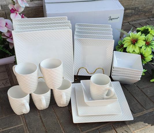 24 Piece Hexagonal Dinner Sets