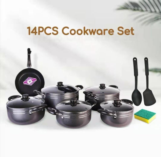 14 Pcs TC Cookware Cooking Pots Sufuria