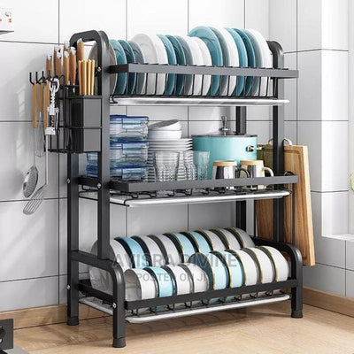 High quality High quality heavy duty 3 tier dish rack with cutlery holder available