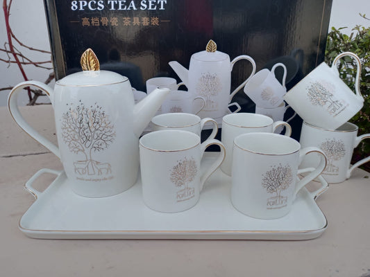 8PCS Ceramic Tea Set