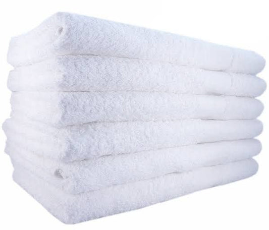 Camel Cotton Bath Towels WHITE