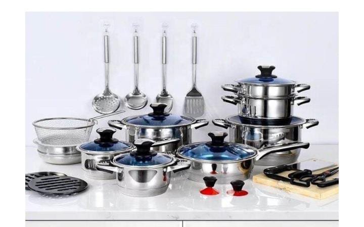 30pcs Marwa Germany stainless Steel cookware set