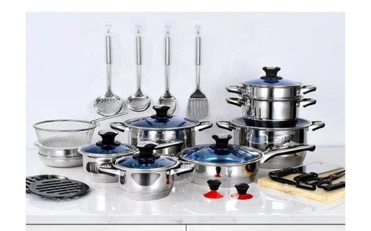 30pcs Marwa Germany stainless Steel cookware set