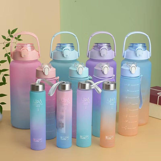 Motivational water bottle 3in 1
