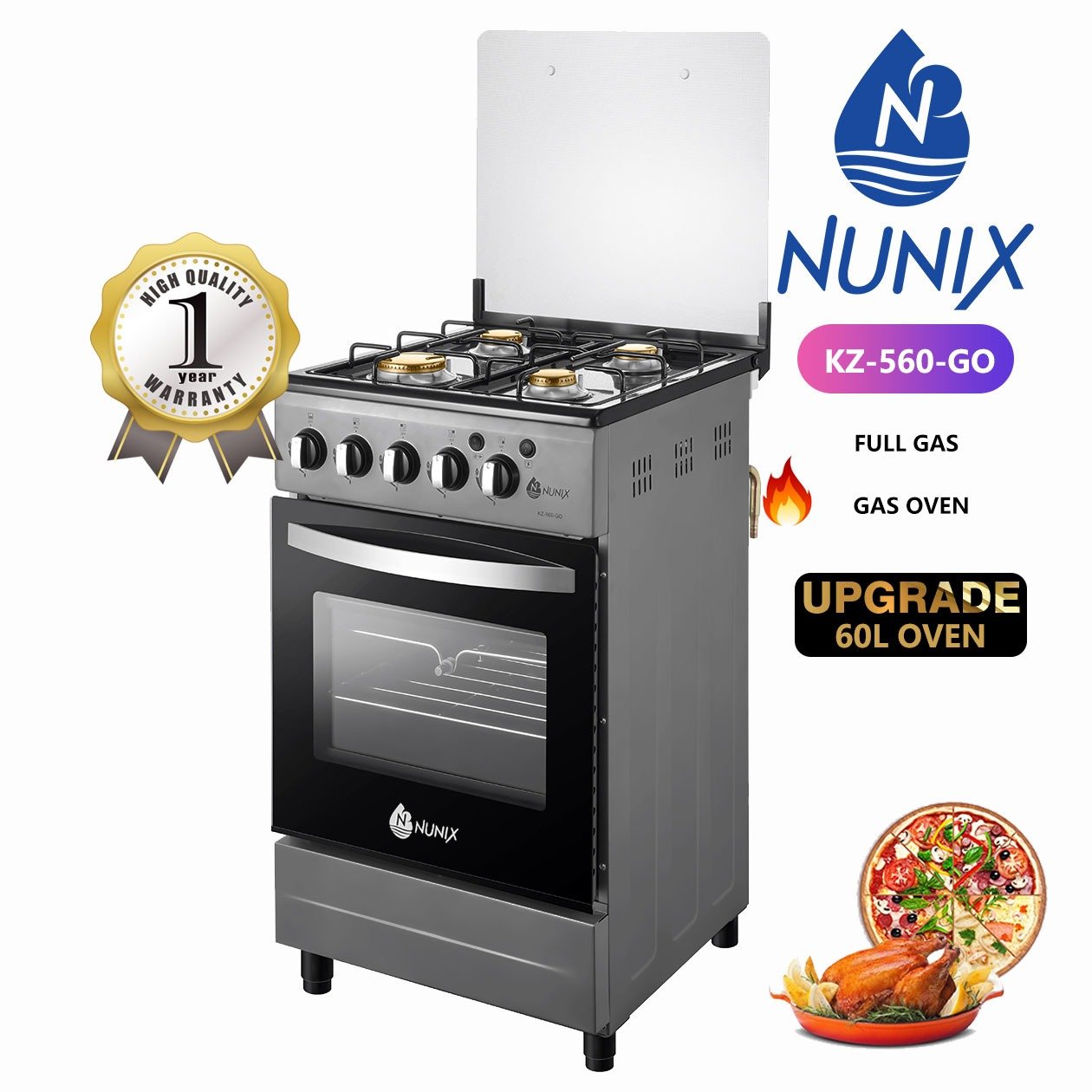 Nunix Stand Alone 3g+1E 50*50 Cooker