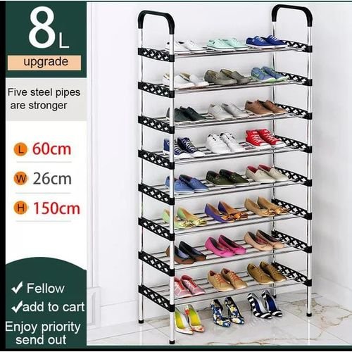 8 Tier Portable Shoe Rack