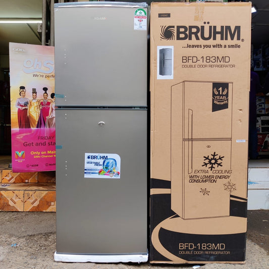 Bruhm 183Litres Double Door Fridge