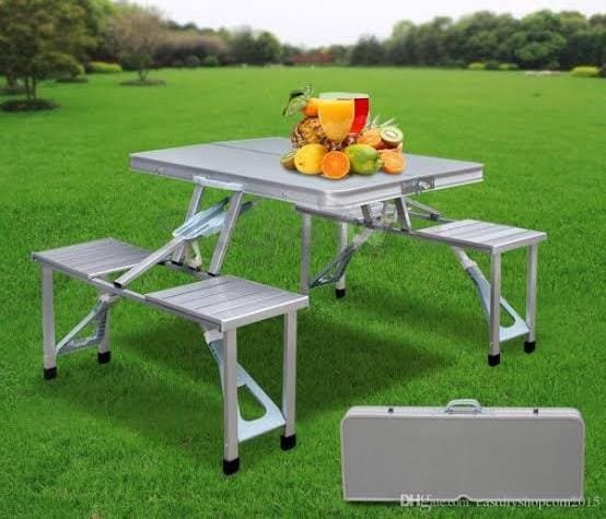 Foldable Magic Picnic Table with Seats