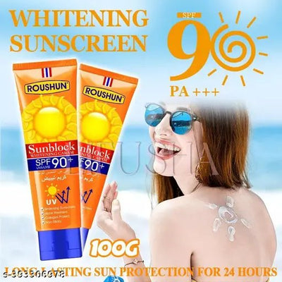 Roushun Sunblock SPF 90+ UVA/UVB Sunscreen Cream 100g