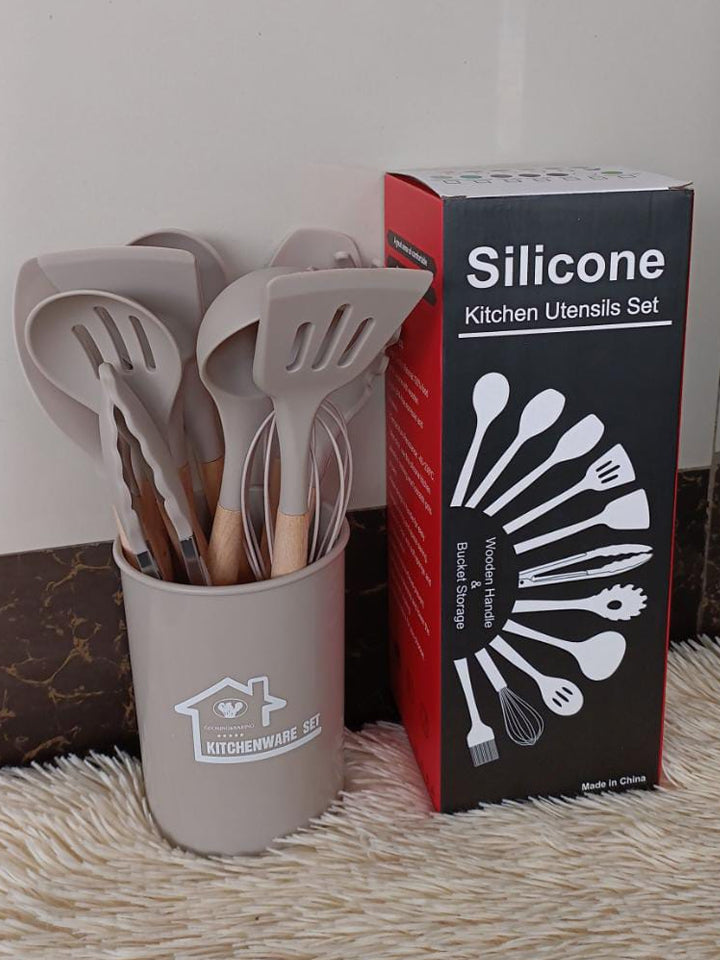 12 Pcs Silicone Spoon Set