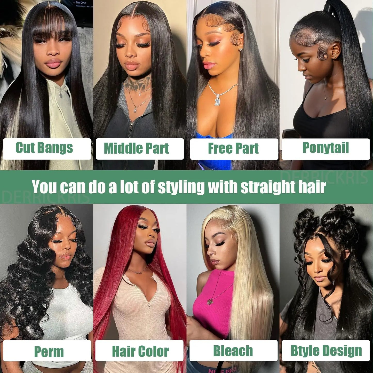 13×4 Straight Lace Front Wigs Human Hair Lace Frontal Wigs 180% Density Brazilian Virgin Human Hair Wigs Pre Plucked With Baby