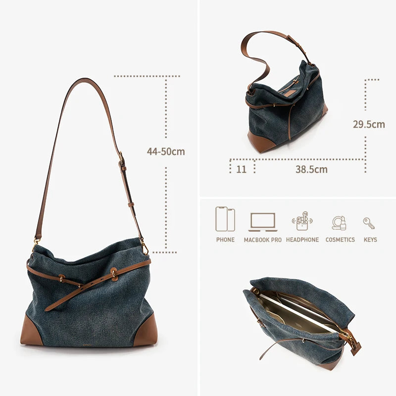 2025 Sports Tote Bag for Women - Soft Structured Crossbody with Expandable Compartment, Large Capacity for Gym & Travel