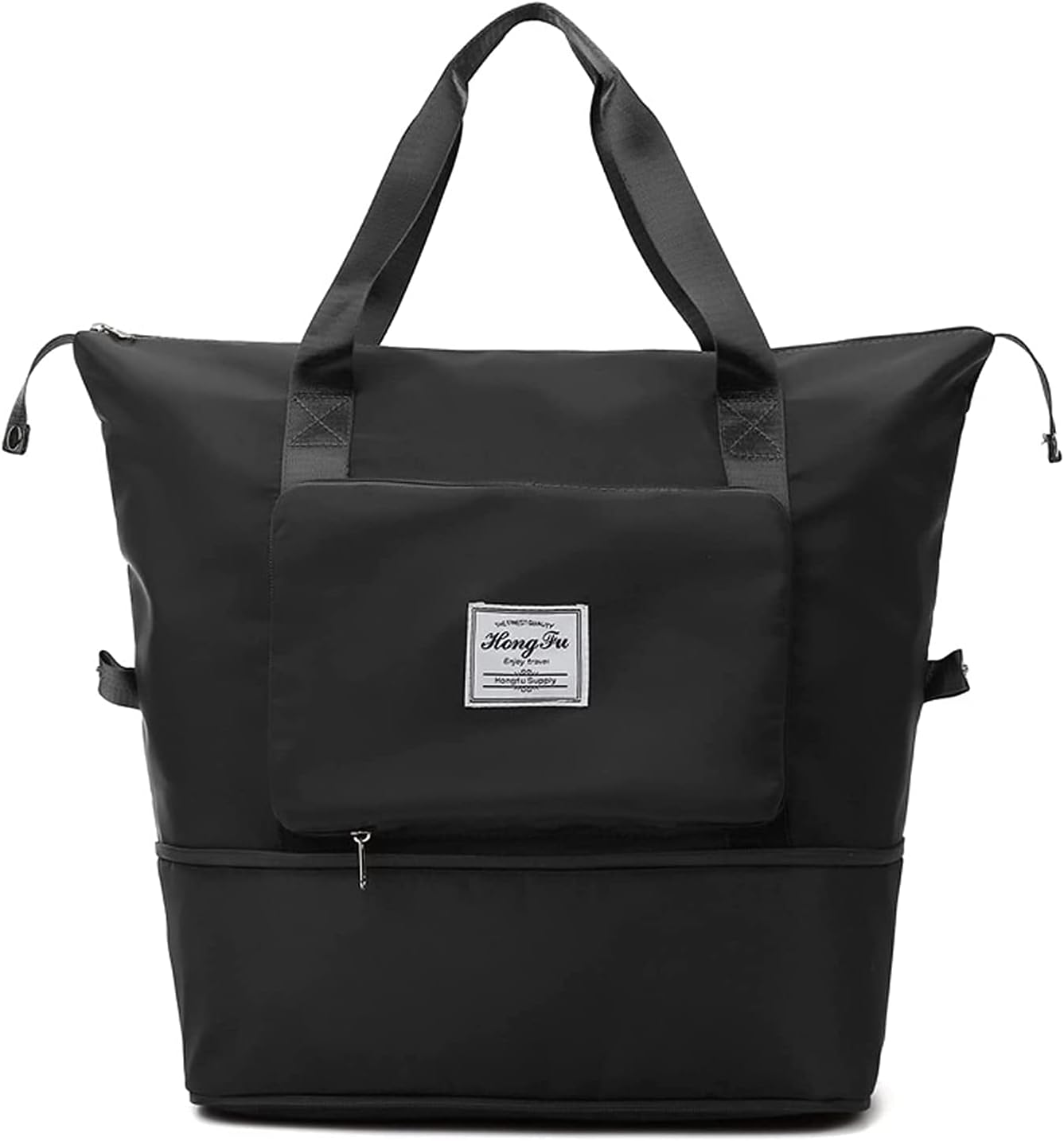 Waterproof Large Capacity Folding Travel Bag Black