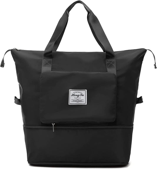 Waterproof Large Capacity Folding Travel Bag Black